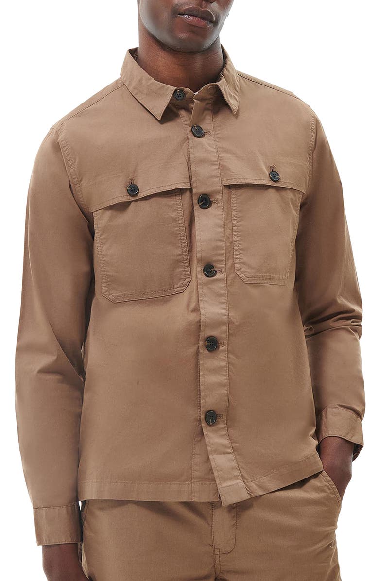 Barbour Sidlaw Stretch Cotton Overshirt, Main, color,