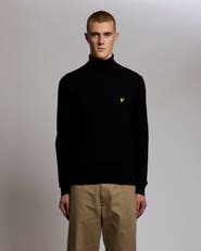 Lyle & Scott Cotton Merino Turtleneck Sweater