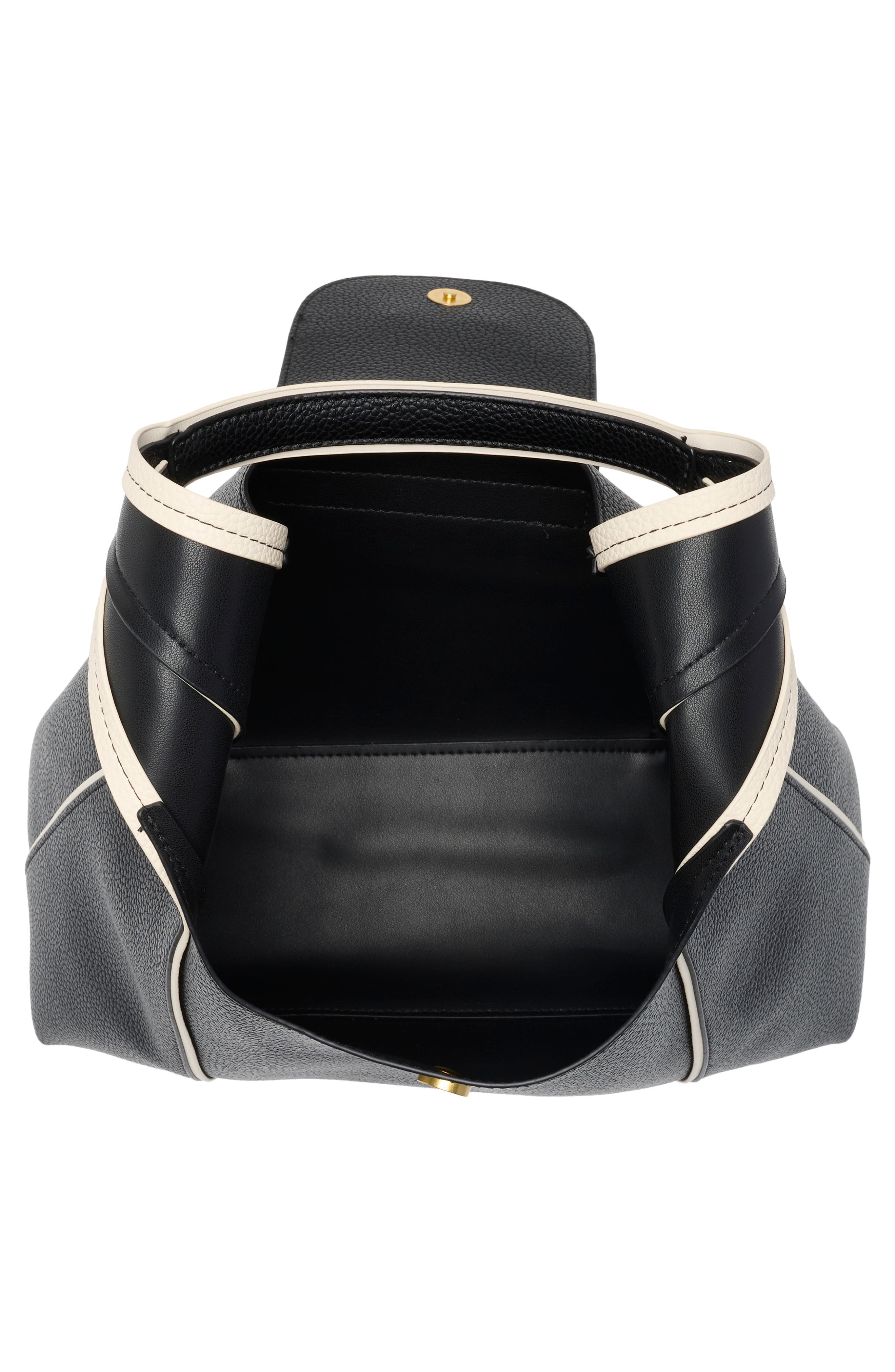 Alesia Faux Leather Hobo Bag, Alternate, color, BLACK