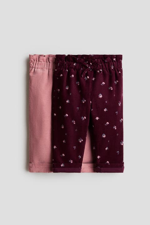 2-pack Jersey-lined Corduroy Pants