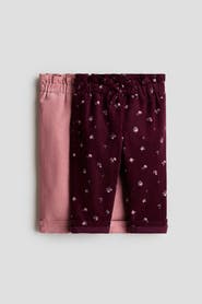 H&M 2-Pack Jersey-Lined Corduroy Pants