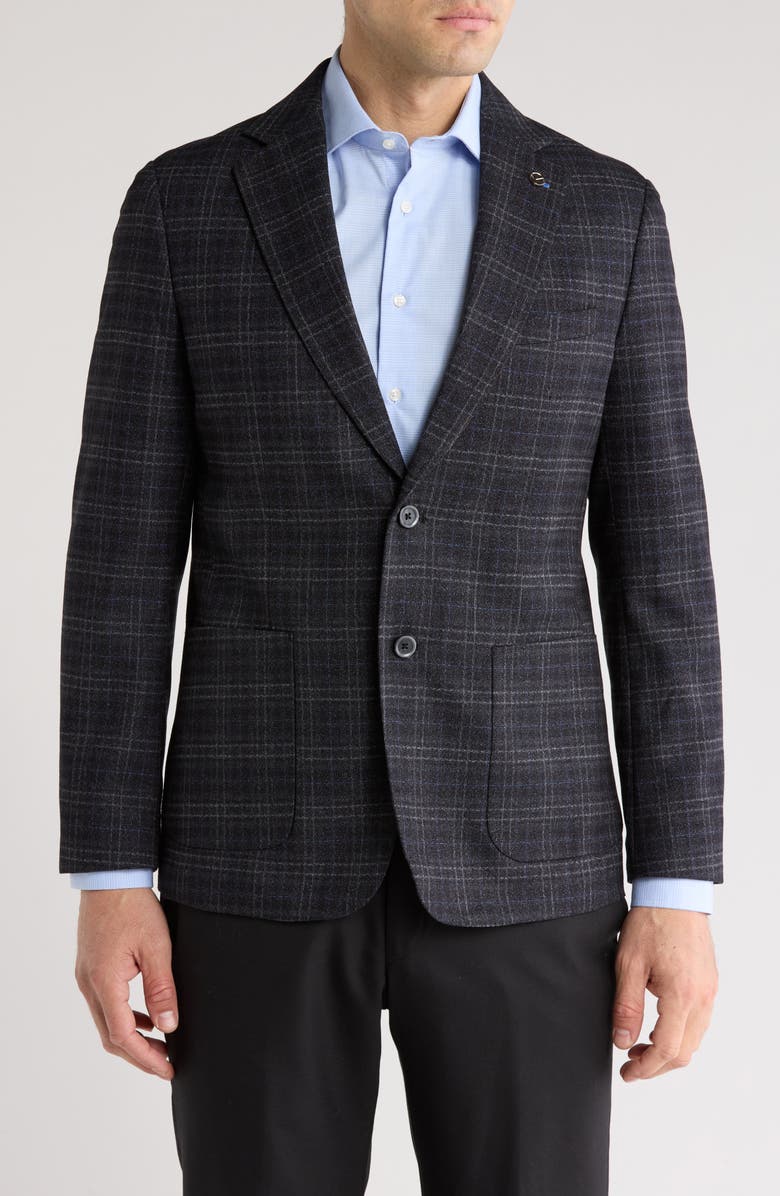 TOM BAINE Performance Sport Coat, Main, color, Charcoal