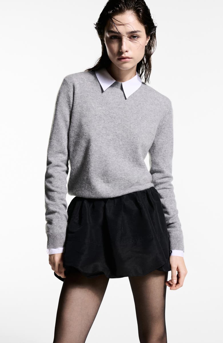 MANGO Low Rise Balloon Miniskirt, Alternate, color, 