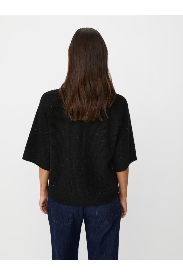 MaFarinna Shimmer Short Sleeve Jumper, Alternate, color, Black