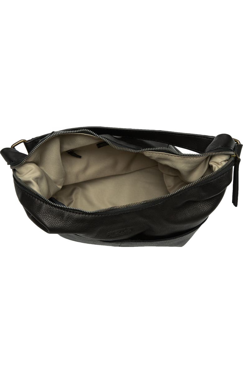 AMERICAN LEATHER CO. Carrie Hobo Bag, Alternate, color, Black Smooth