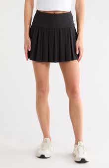 DKNY Court Piqué Pleated Tennis Skort
