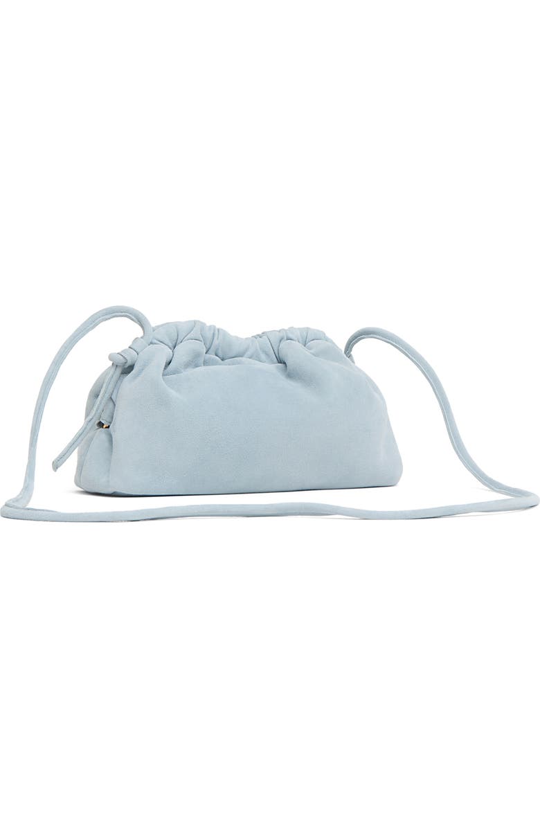 Mansur Gavriel Mini Cloud Suede Clutch, Alternate, color, Baby Blue