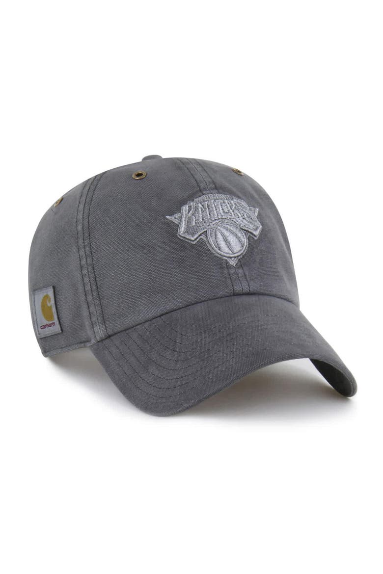 Men's Carhartt x '47 Charcoal New York Knicks Clean Up Adjustable
