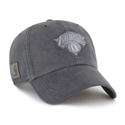 Men's Carhartt x '47  Charcoal New York Knicks Clean Up Adjustable Hat