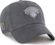 CARHARTT X 47 Men's Carhartt x '47  Charcoal New York Knicks Clean Up Adjustable Hat