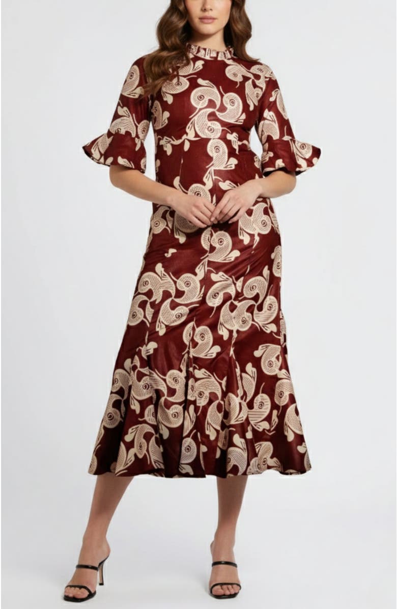 Elisamama Tiwa Dress, Main, color, Red