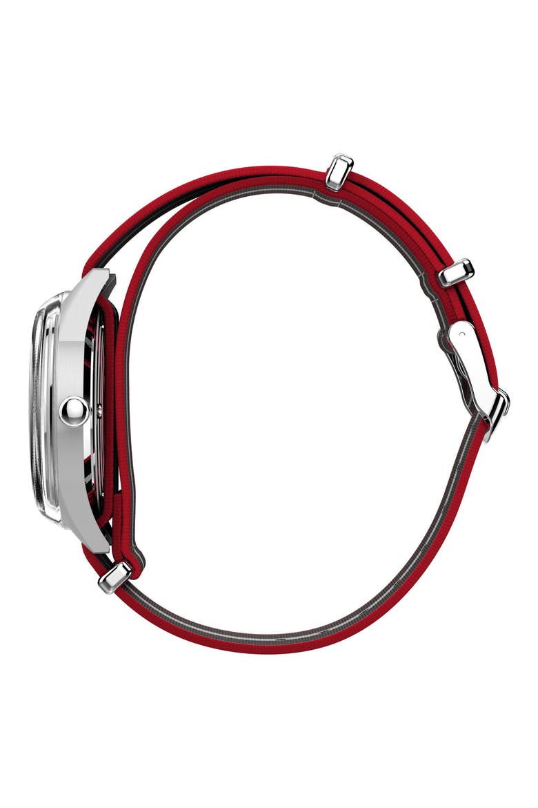 Marlin® Jet Webbing Strap Watch, 38mm, Alternate, color, BLACK