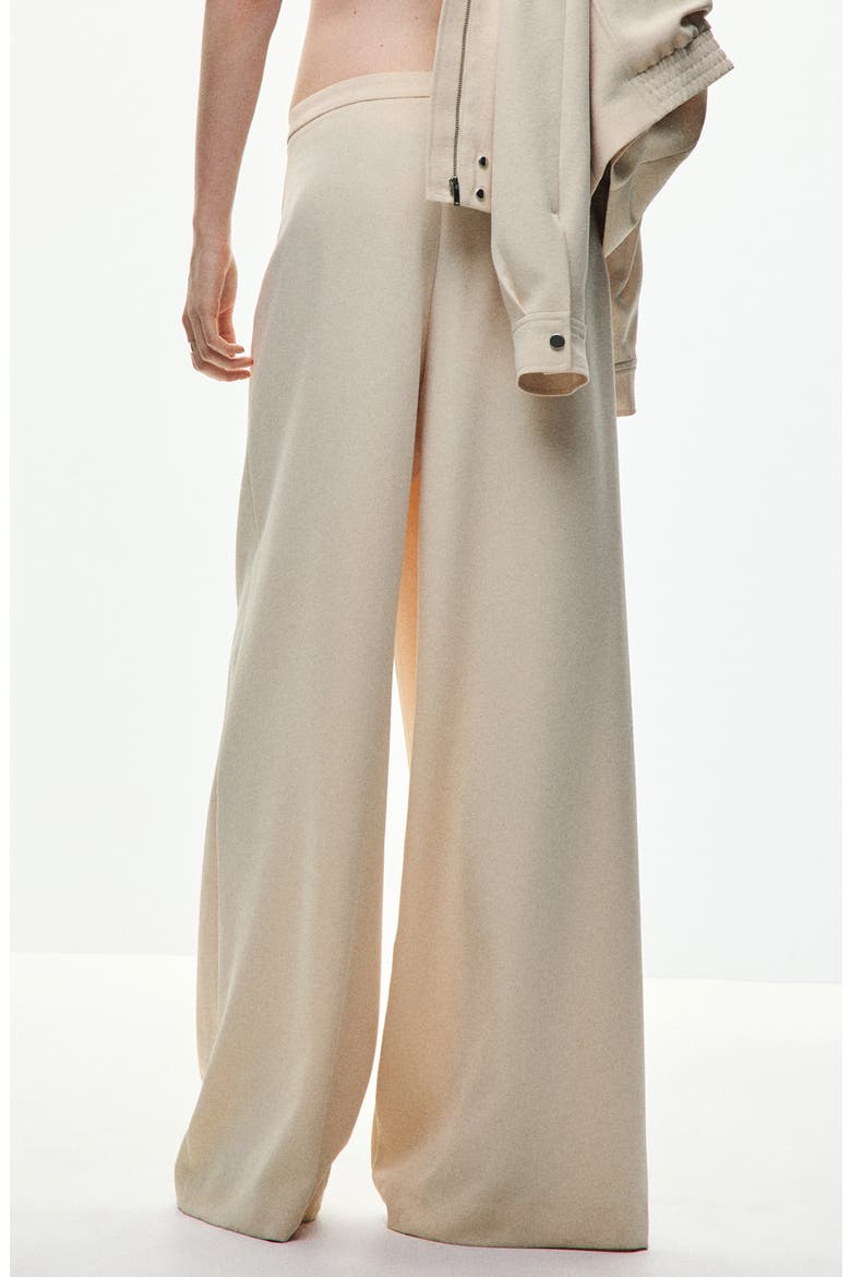 Tamar Wrap Front High Waist Straight Leg Pants, Alternate, color, ECRU