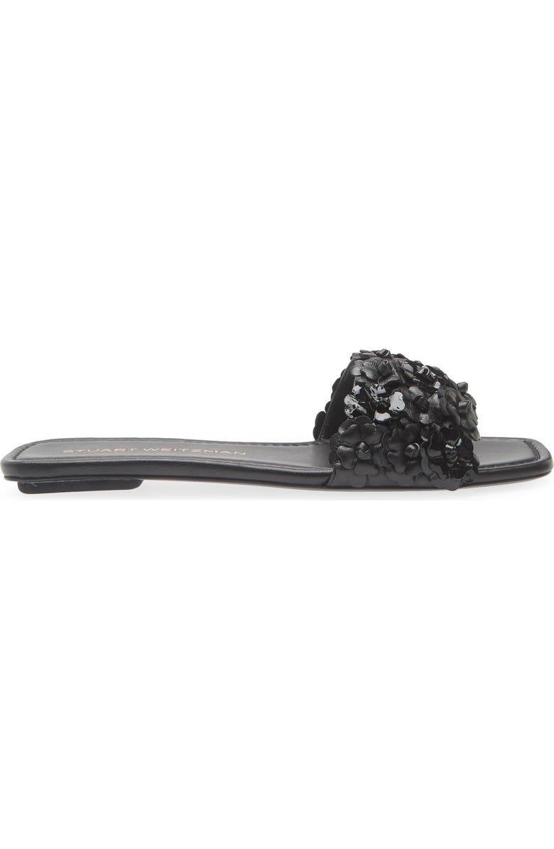 Stuart Weitzman Meadow Slide Sandal, Alternate, color, Black