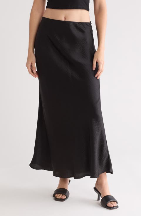 Satin Trumpet Skirt
