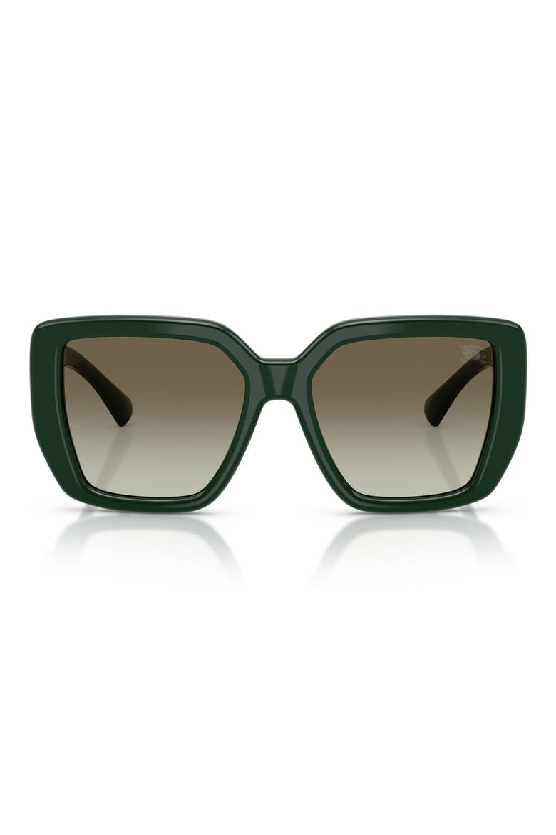 54mm Square Sunglasses, Main, color, GREEN / GREEN GRADIENT