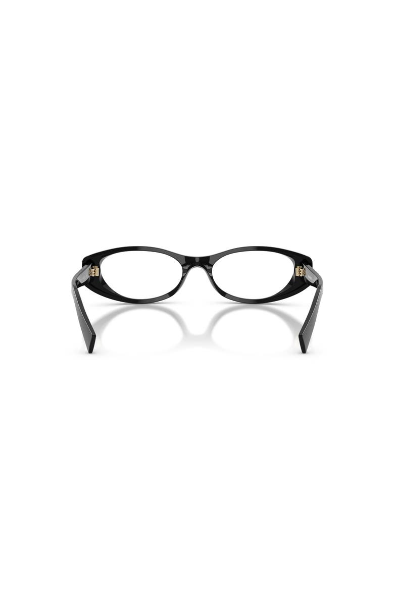 55mm Oval optical glasses, Alternate, color, Black
