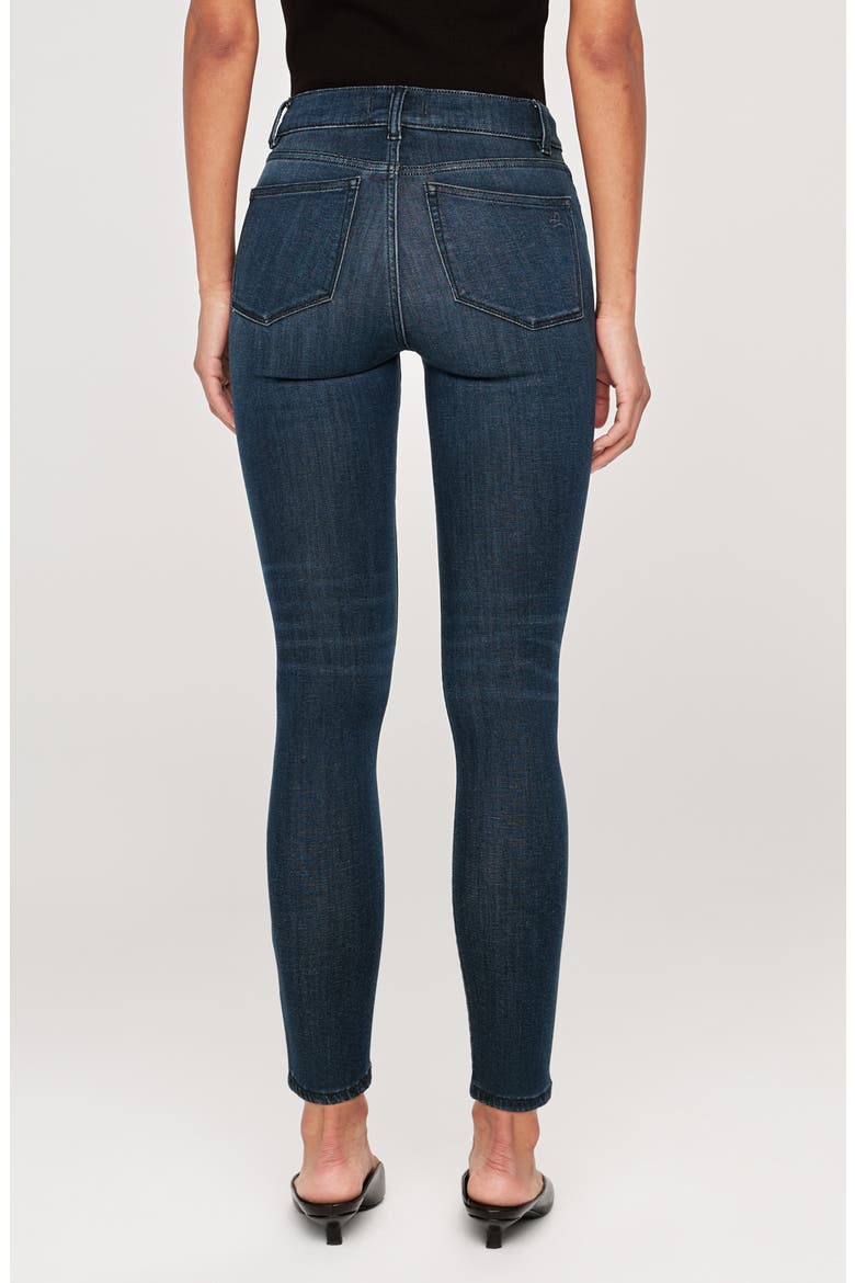 Farrow Instasculpt High Waist Ankle Skinny Jeans, Alternate, color, DARK INDIGO