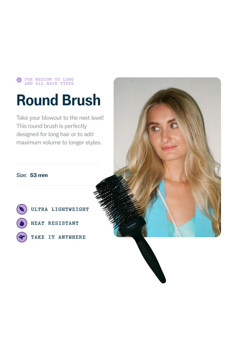Gimme Beauty Large 53mm Thermal Round Brush, Alternate, color, Black