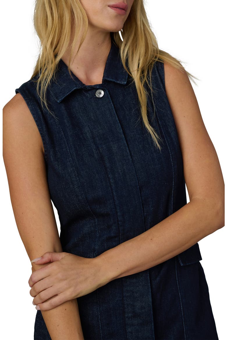 The Irina Sleeveless Denim Dress, Alternate, color, RINSE