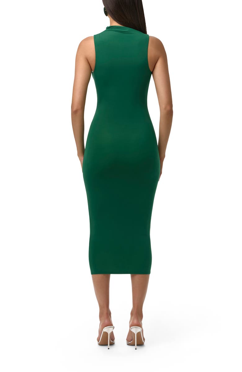 Naked Wardrobe Sleeveless Midi Dress, Alternate, color, Jungle Green