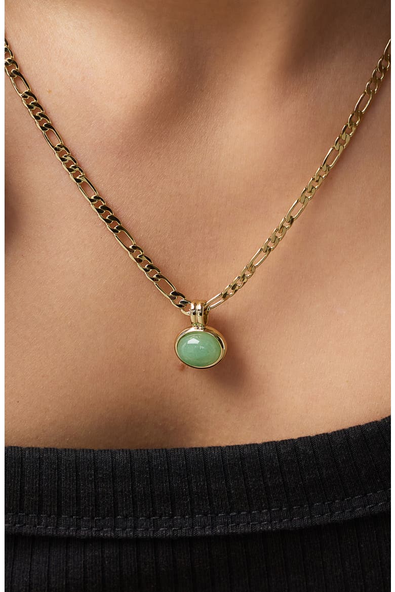 Gemstone Necklace - Meesh, Alternate, color, Gold