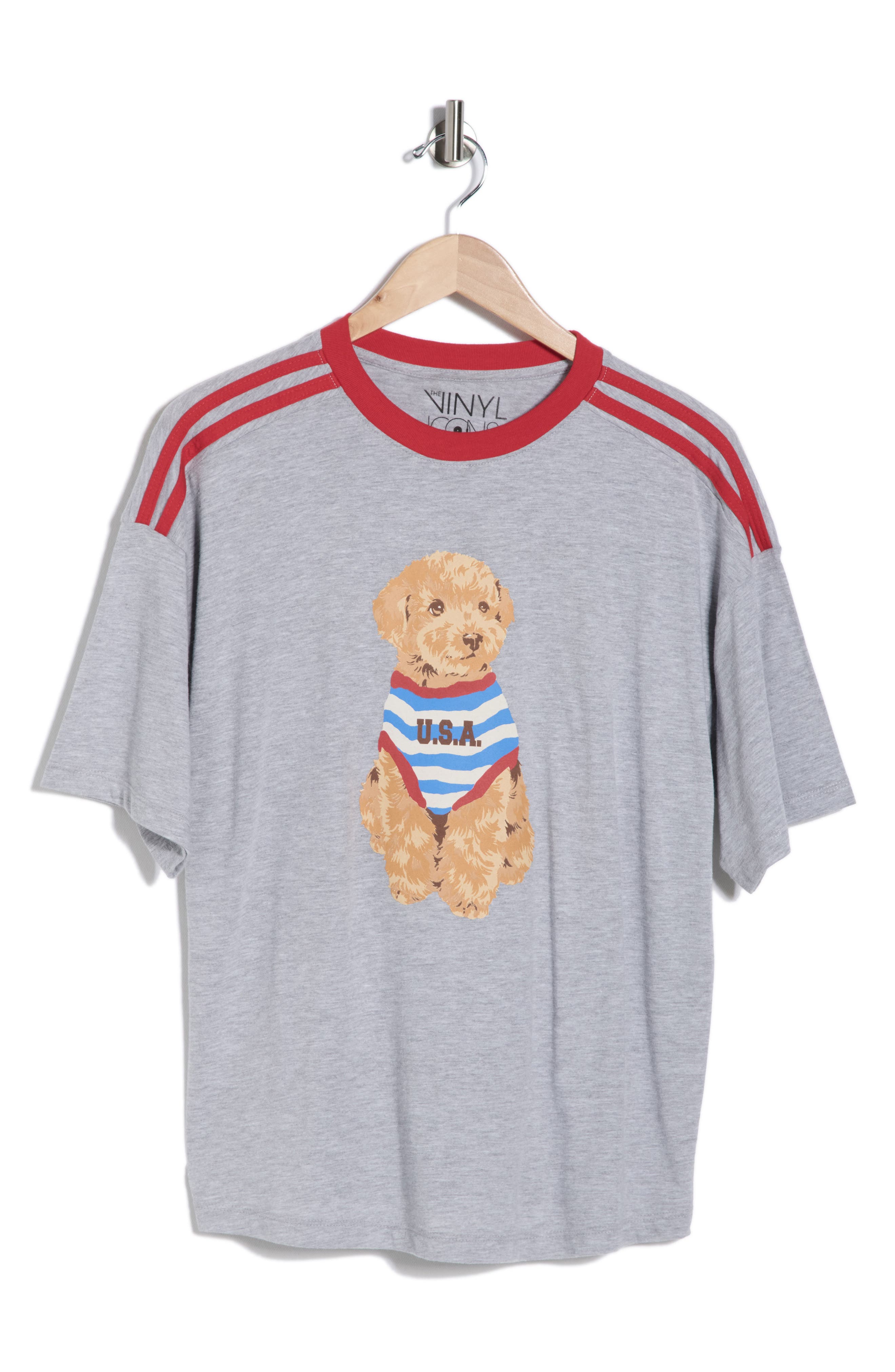 Vinyl Icons Puppy Athletic Graphic T-Shirt