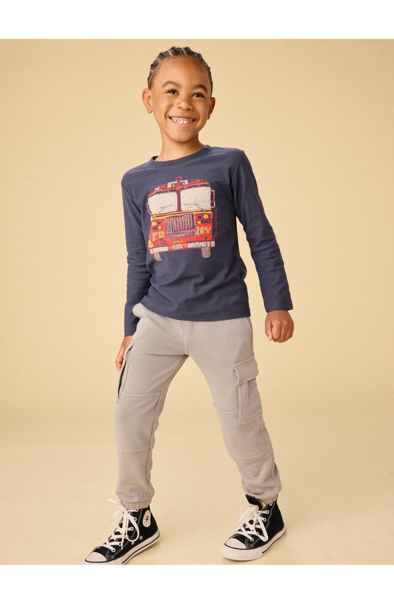 Tea Collection Cargo Pocket Joggers, Alternate, color, Smoke