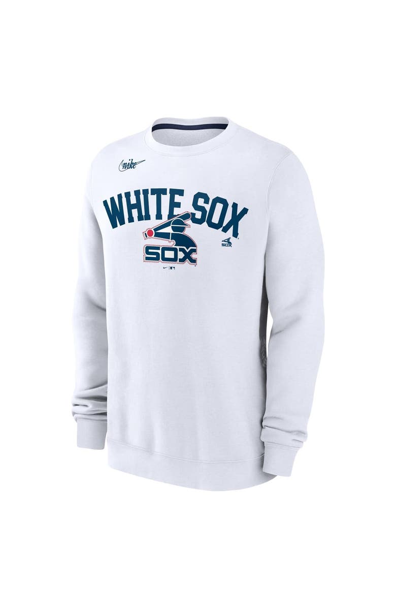 Nike Men's Nike White Chicago White Sox Cooperstown Collection Fleece Pullover Sweatshirt, Alternate, color, White