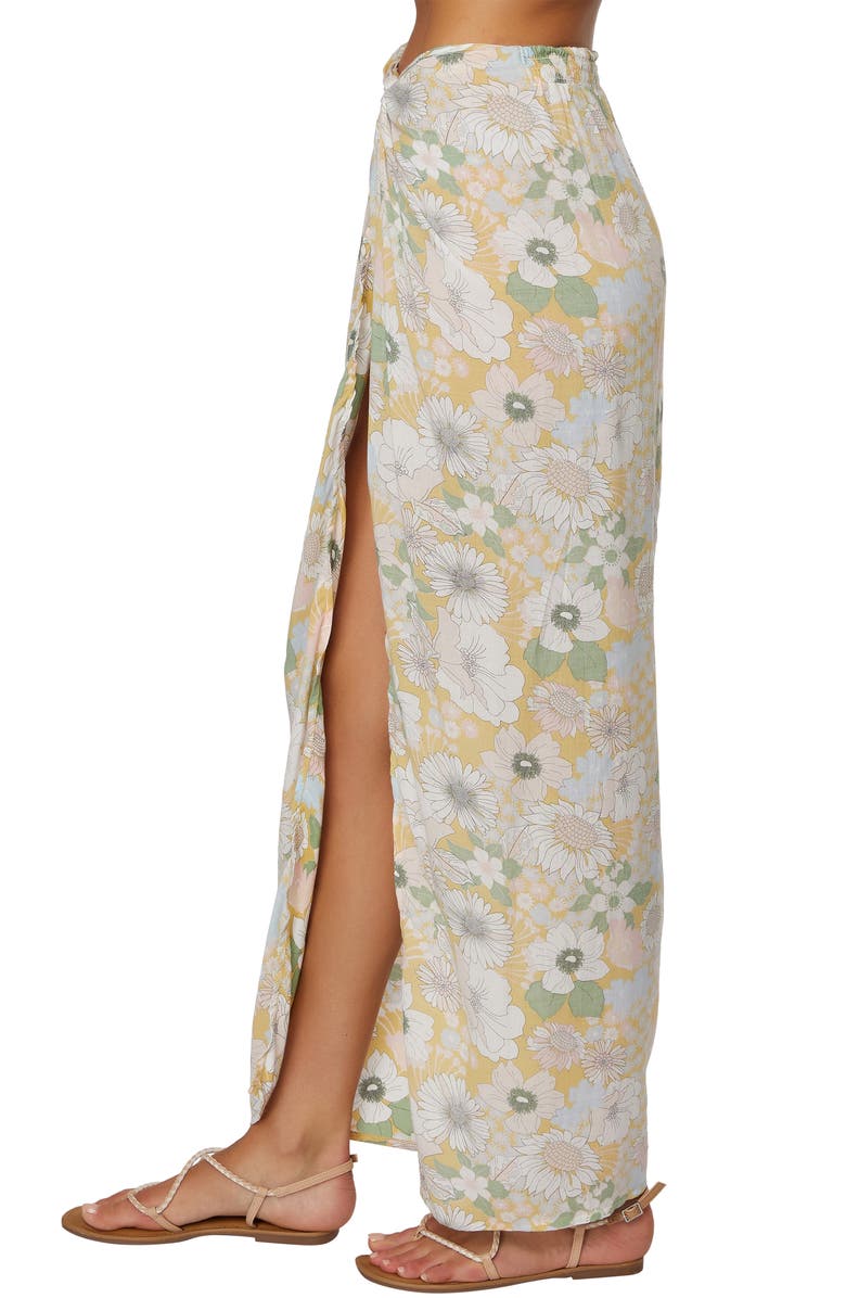 O'Neill Hanalei Floral Print Cover-Up Skirt, Alternate, color, 