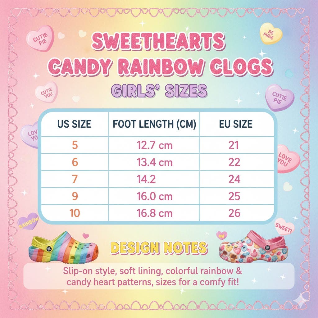 Candy Rainbow Clogs Girls 5-10, Alternate, color, Purple
