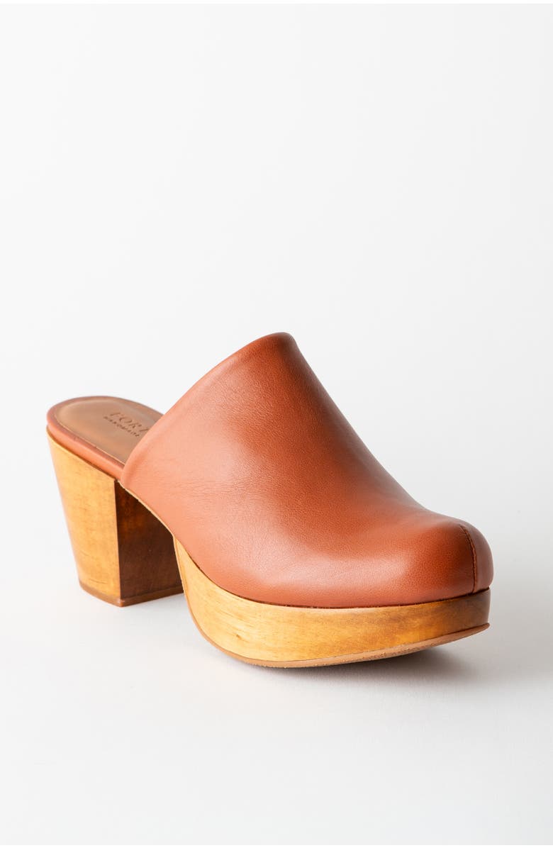 Fortress Ava Suede Clog Mule, Main, color, Whiskey