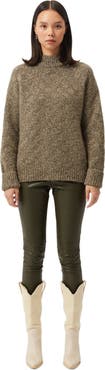 GOBI Mongolian Cashmere Basket-Weave Cashmere Sweater