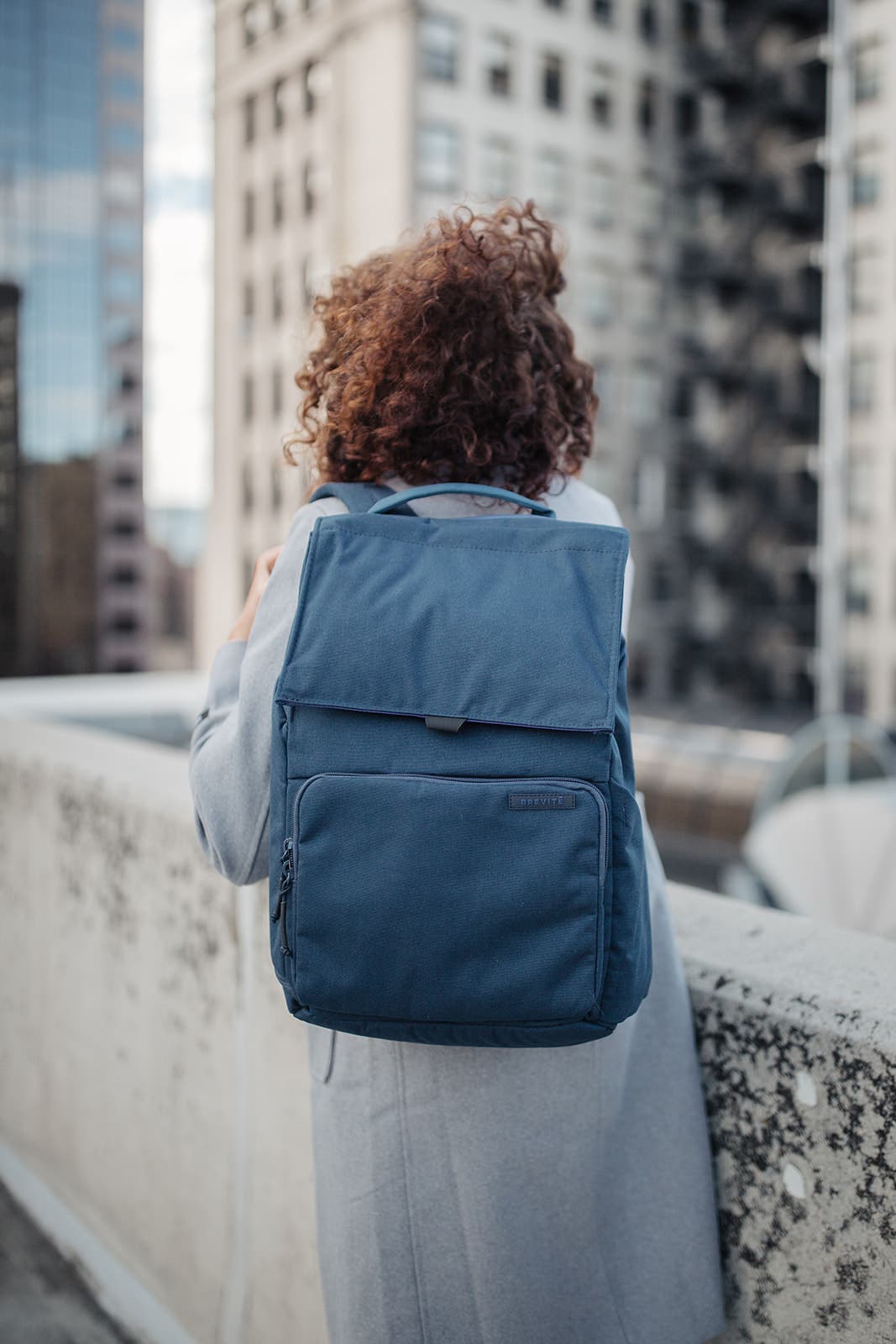 Brevite The Daily Backpack, Alternate, color, Misty Blue