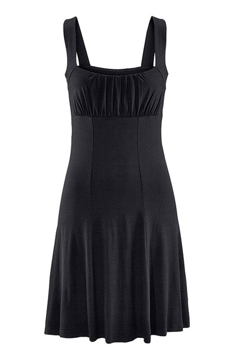 LASCANA Women's Flare Tank Dress, Alternate, color, Black