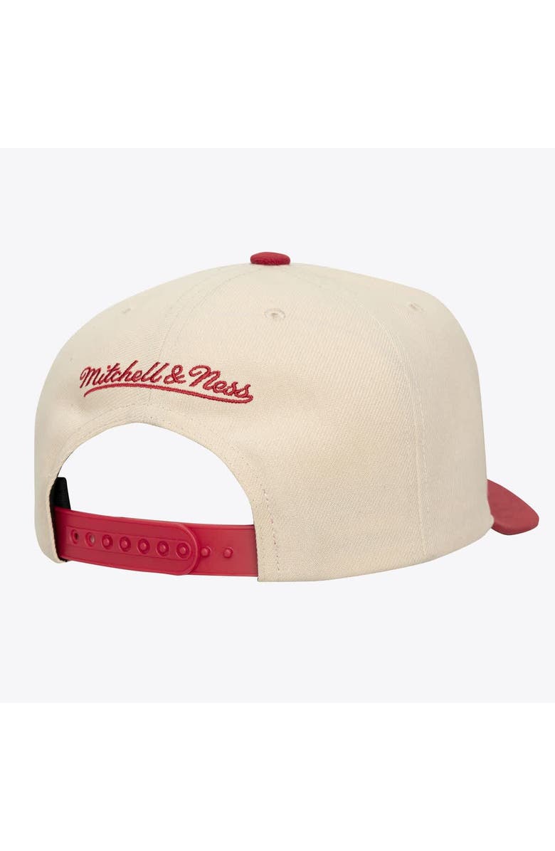 Mitchell & Ness Men's Mitchell & Ness Cream/Crimson Alabama Crimson Tide Two-Tone Pro Crown Adjustable Hat, Alternate, color, Cream