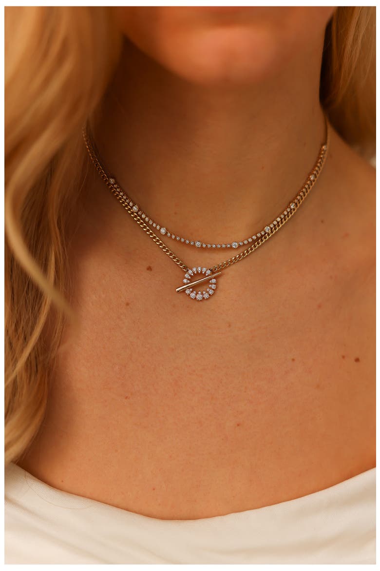 Sophia Ryan Cuban Toggle Necklace, Alternate, color, YELLOW