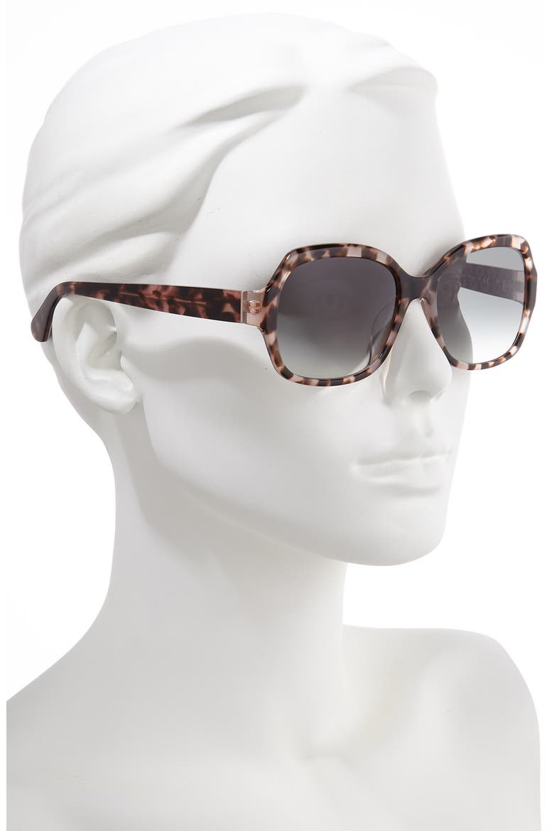 amberlynn 57mm sunglasses, Alternate, color, BROWN/ GOLD