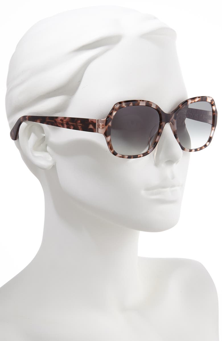 Kate Spade New York amberlynn 57mm sunglasses, Alternate, color, Brown/ Gold