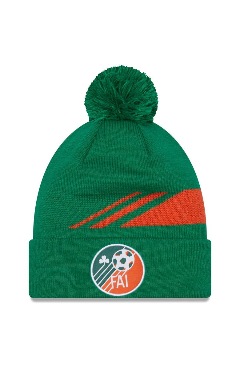 New Era Men's New Era Green Ireland National Team Sport Cuffed Knit Hat with Pom, Main, color, Green