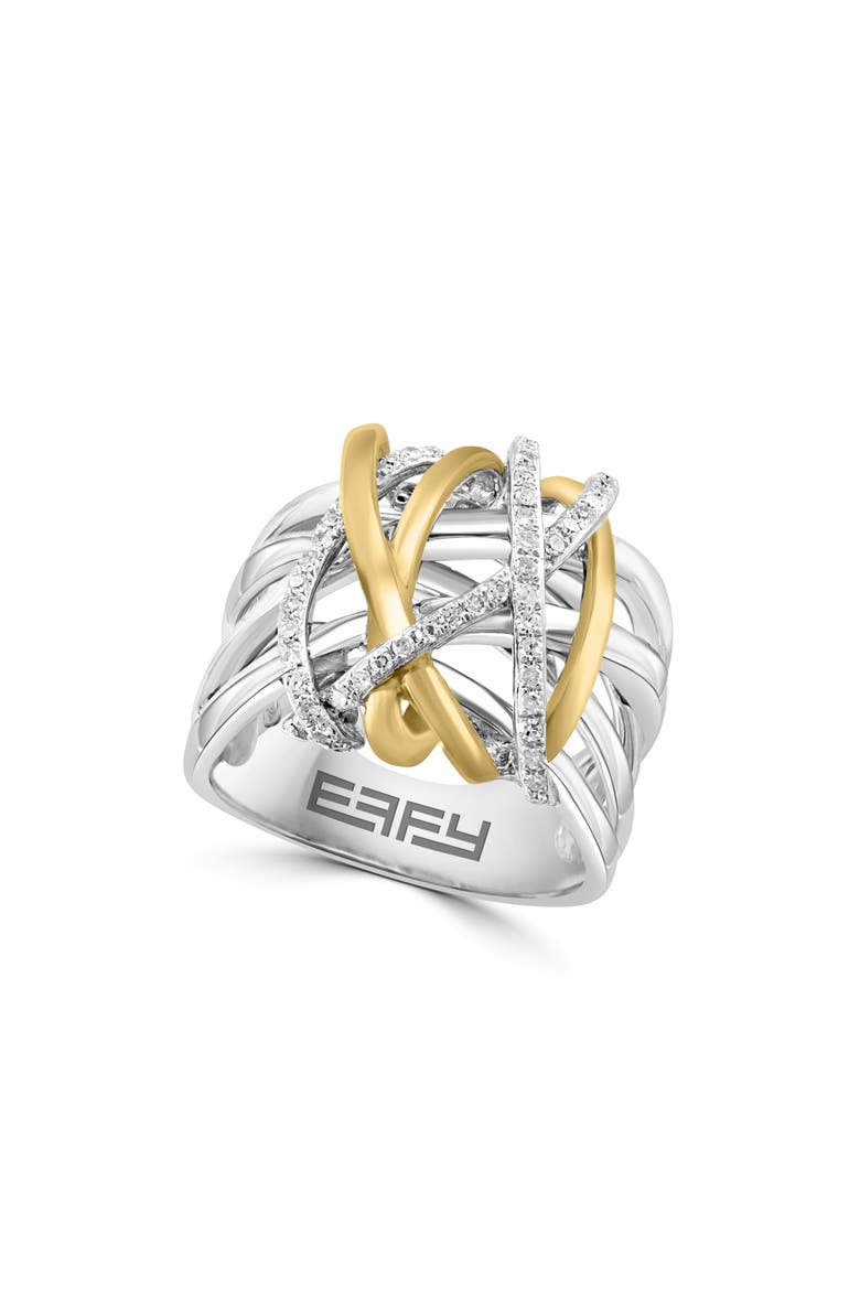 Sterling Silver Diamond Ring - 0.25 ctw, Main, color, WHITE