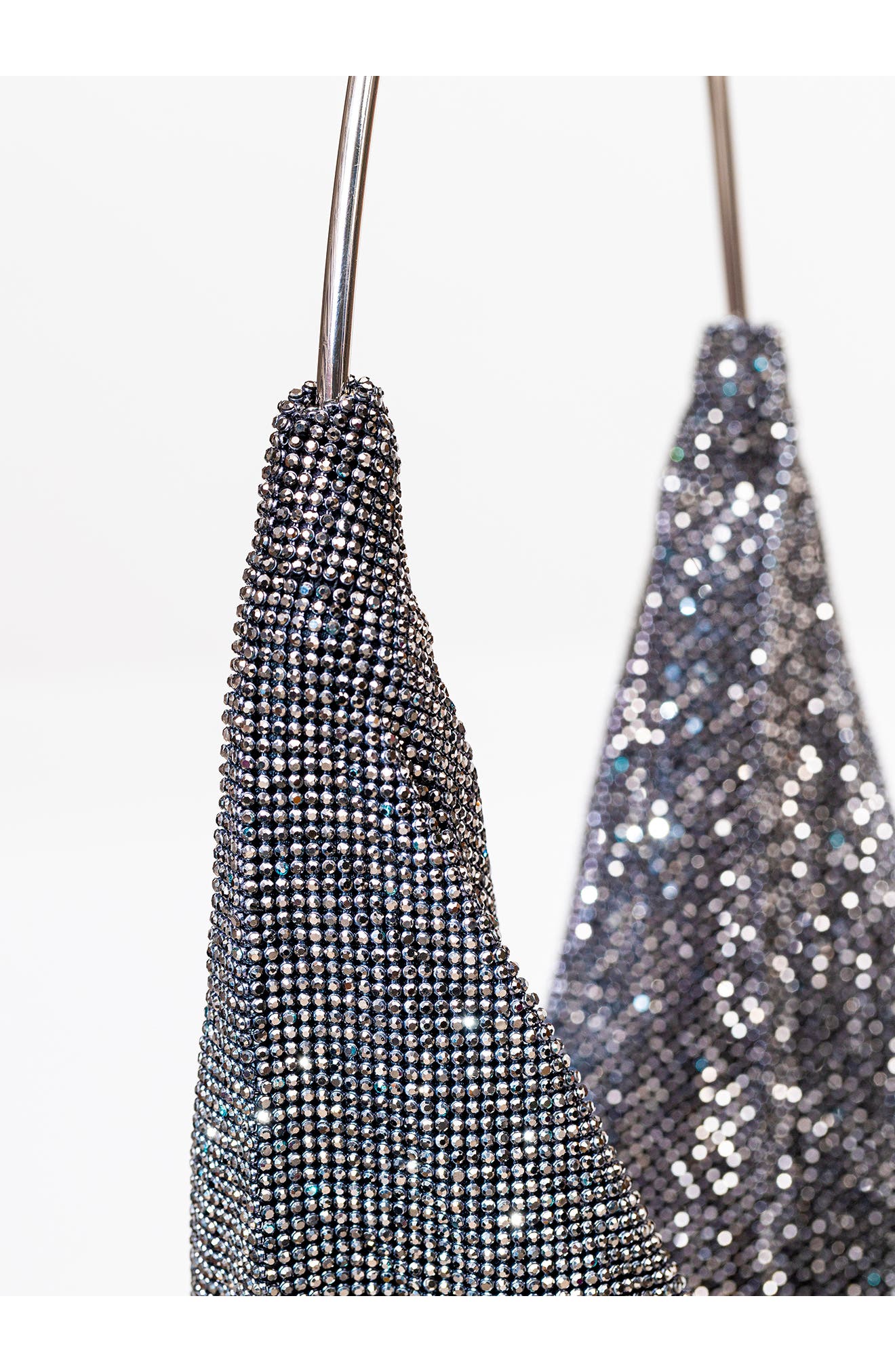 Benedetta Bruzziches Ursula Crystal Mesh Shoulder Bag, Alternate, color, 