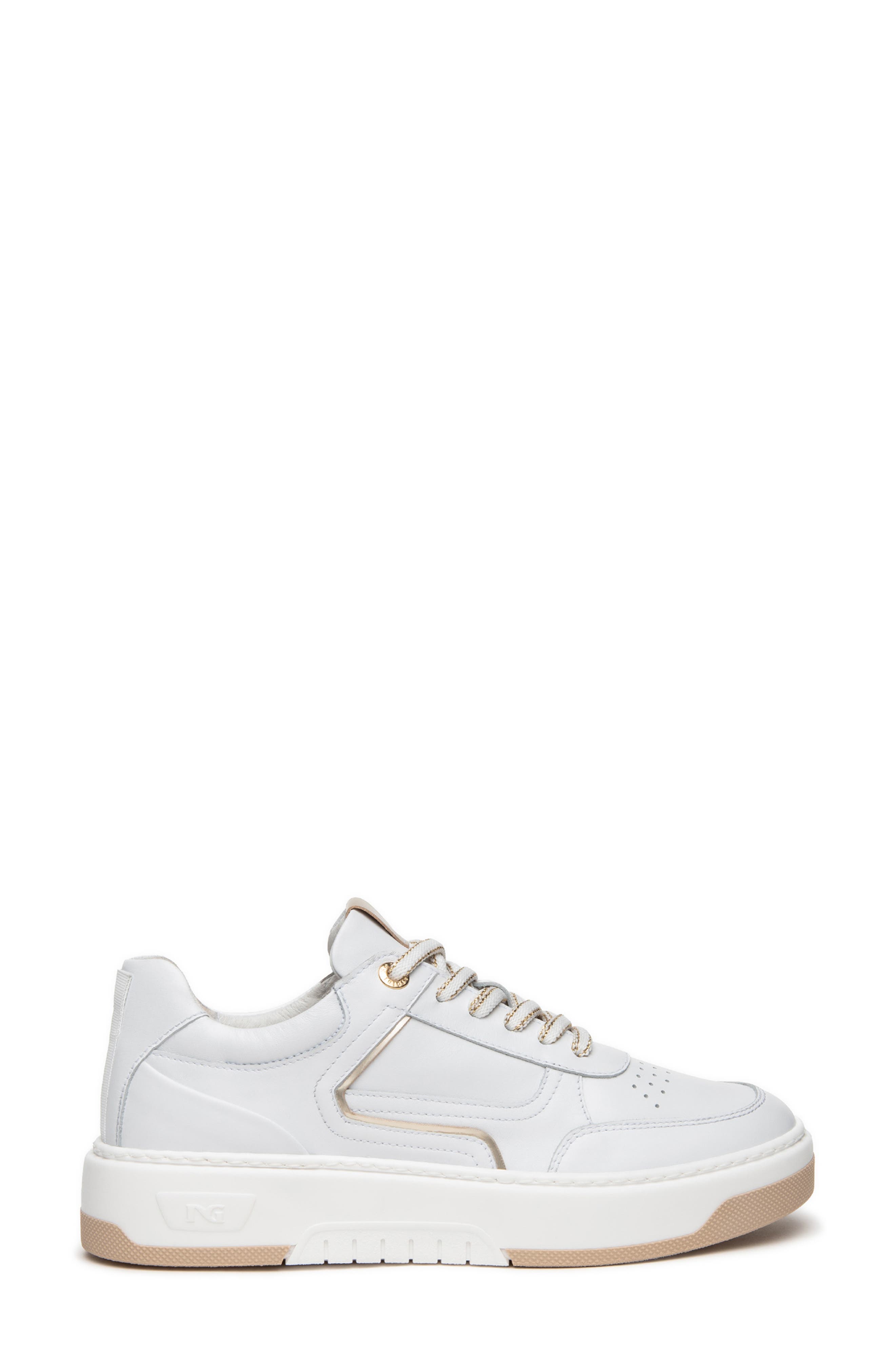 NeroGiardini Clean Retro Sneaker, Alternate, color, White