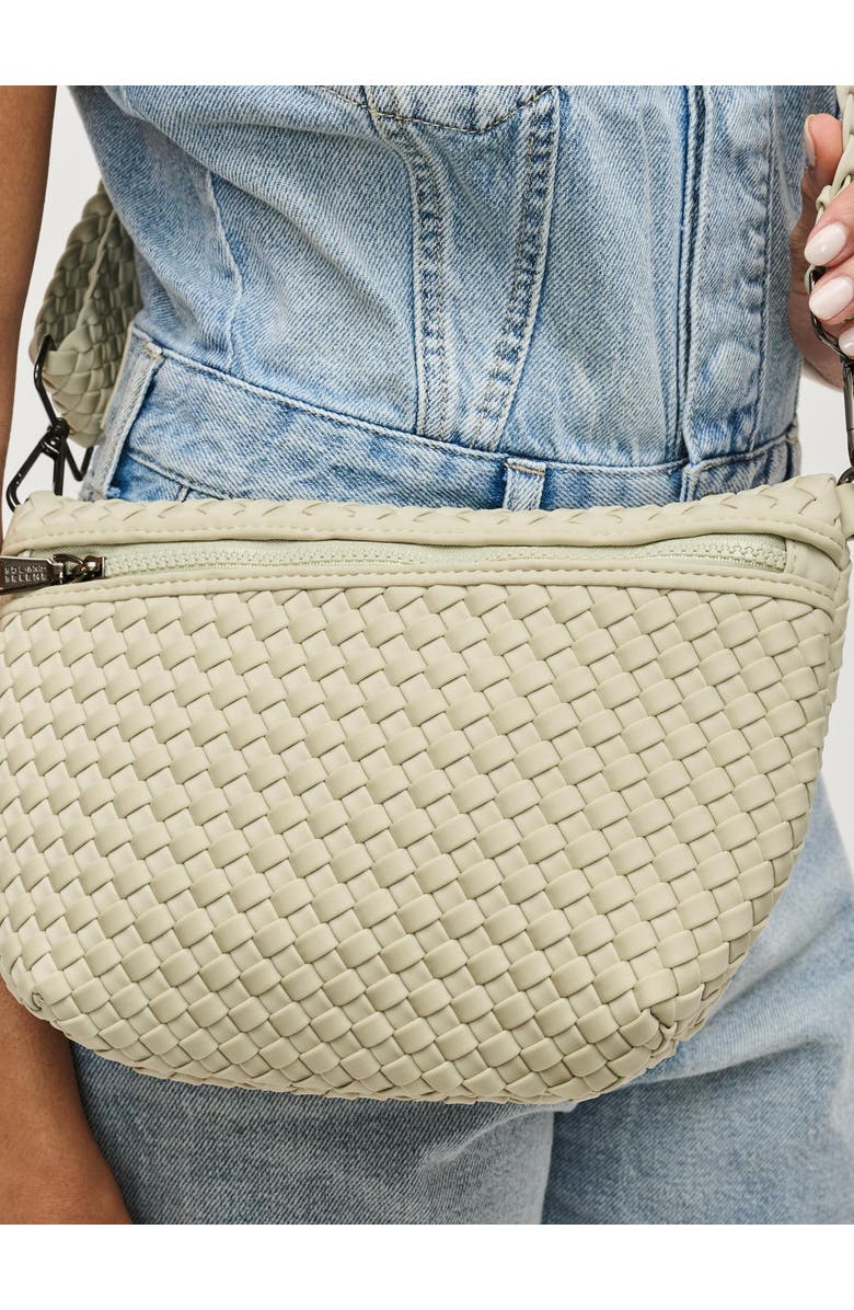 Sol and Selene Ethereal - Woven Neoprene Crossbody Bag, Alternate, color, Sage