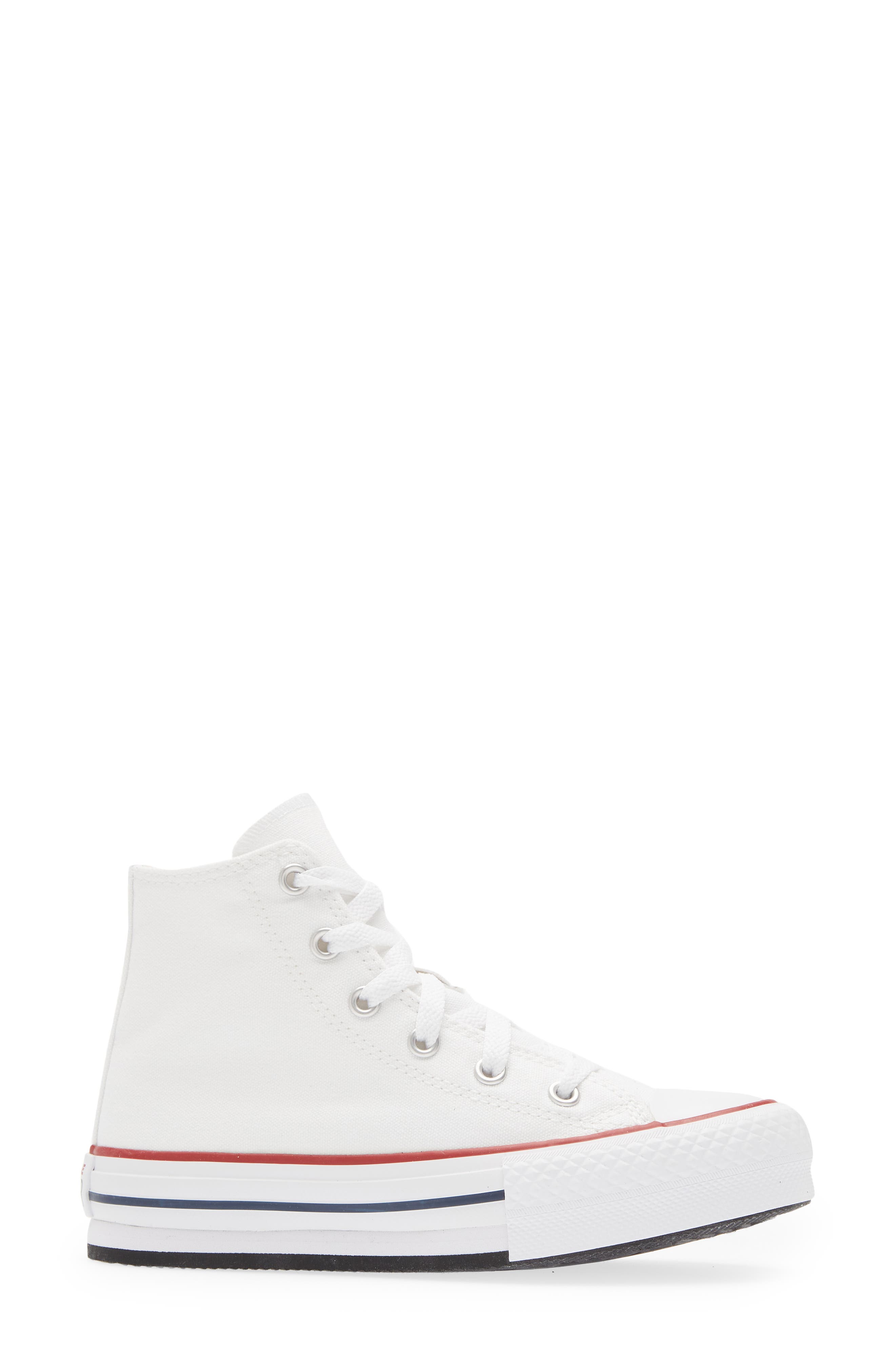 Converse Chuck Taylor<sup>®</sup> All Star<sup>®</sup> Lift Platform Sneaker, Alternate, color, White/ Garnet/ Navy