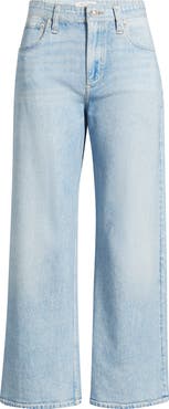 rag & bone rb Miramar Andi Ankle Wide Leg Cotton Terry Sweatpant Jeans