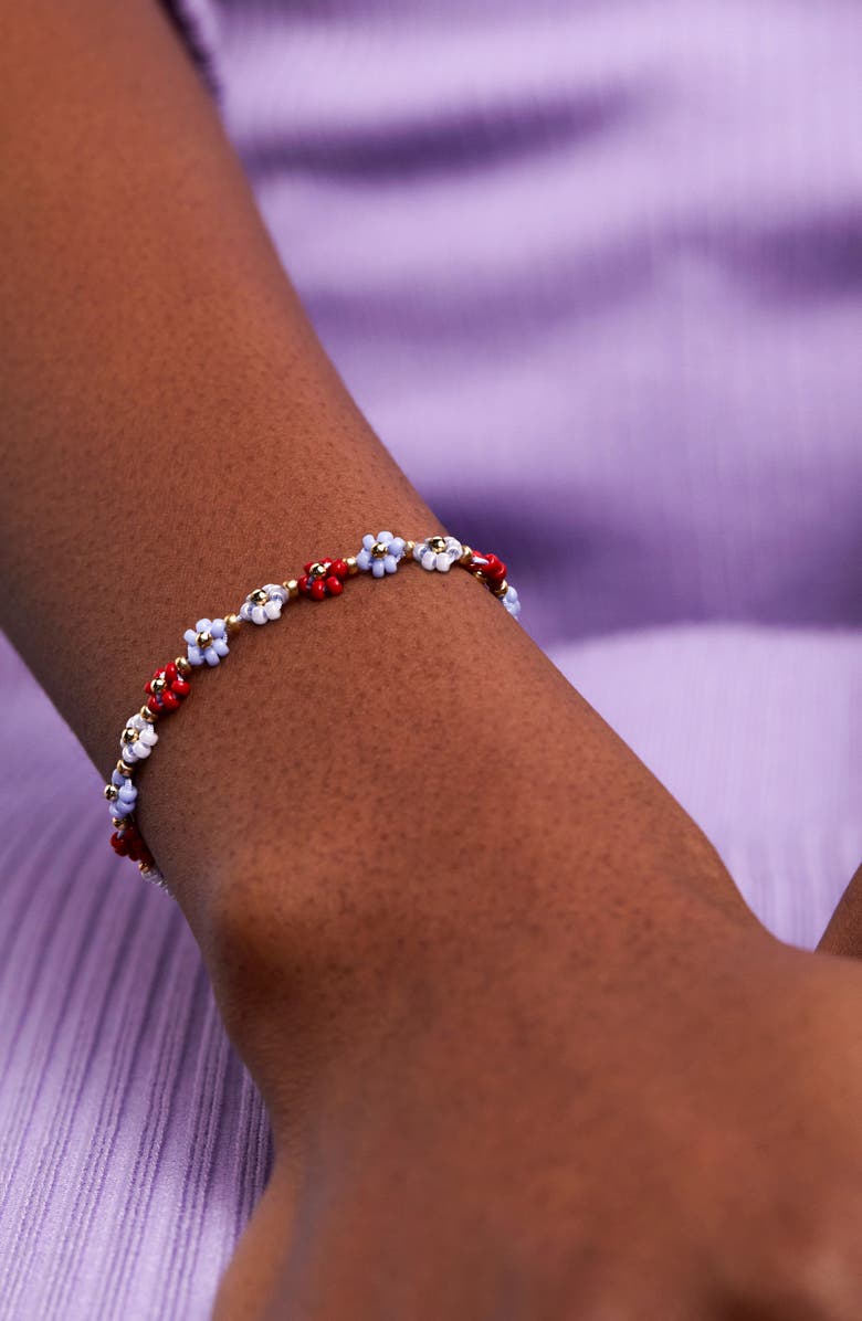 Estella Bartlett Daisy Chain Bracelet, Alternate, color, Gold