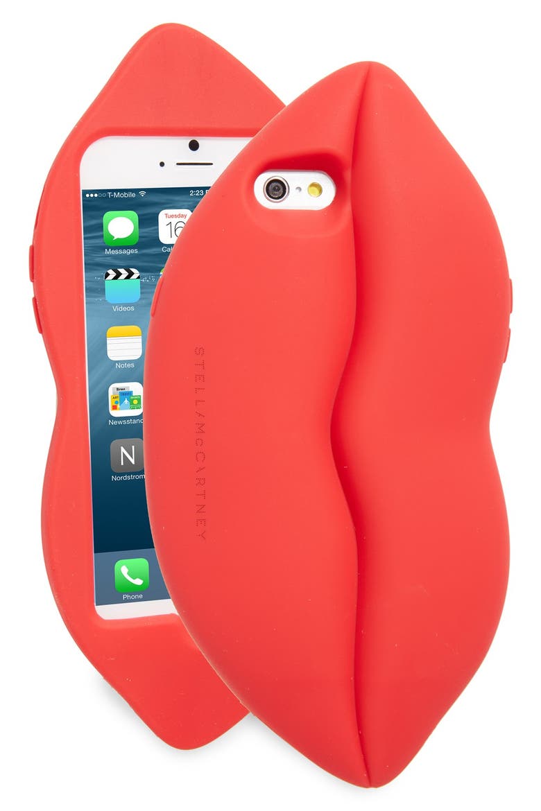 Lips iPhone 6/6s Case, Main, color, RED