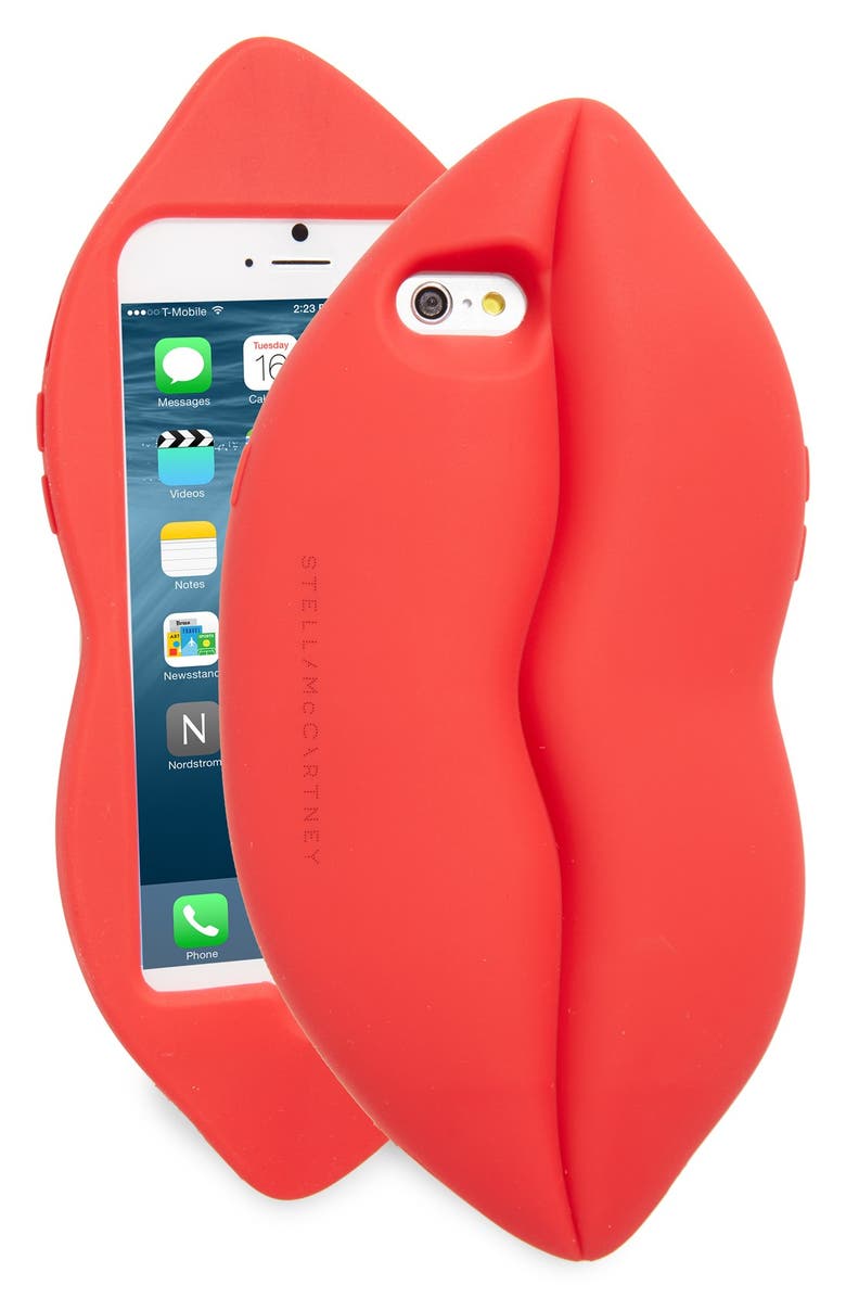 Stella McCartney Lips iPhone 6/6s Case, Main, color, 