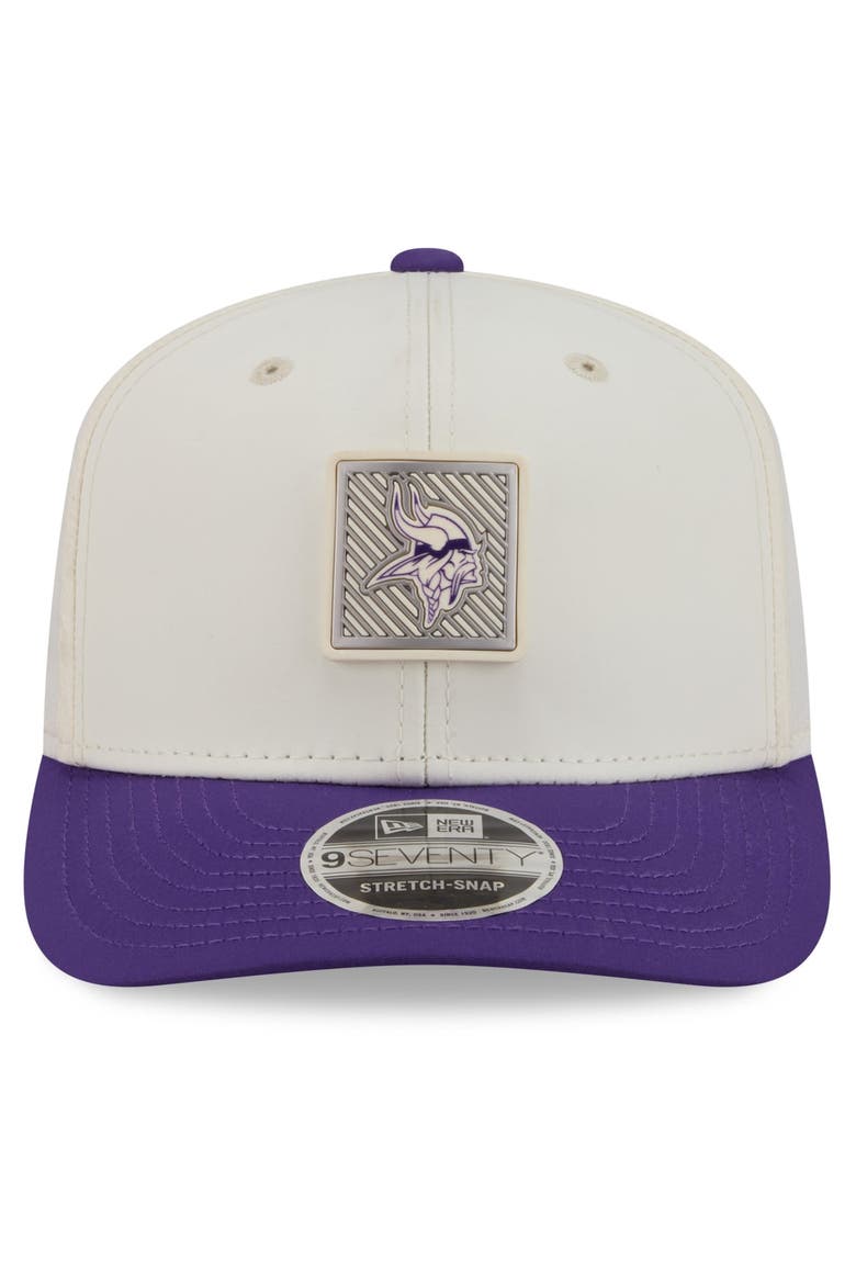 Men's New Era  Cream/Purple Minnesota Vikings 2026 NFL Training Camp 9SEVENTY Adjustable Hat, Alternate, color, Cream